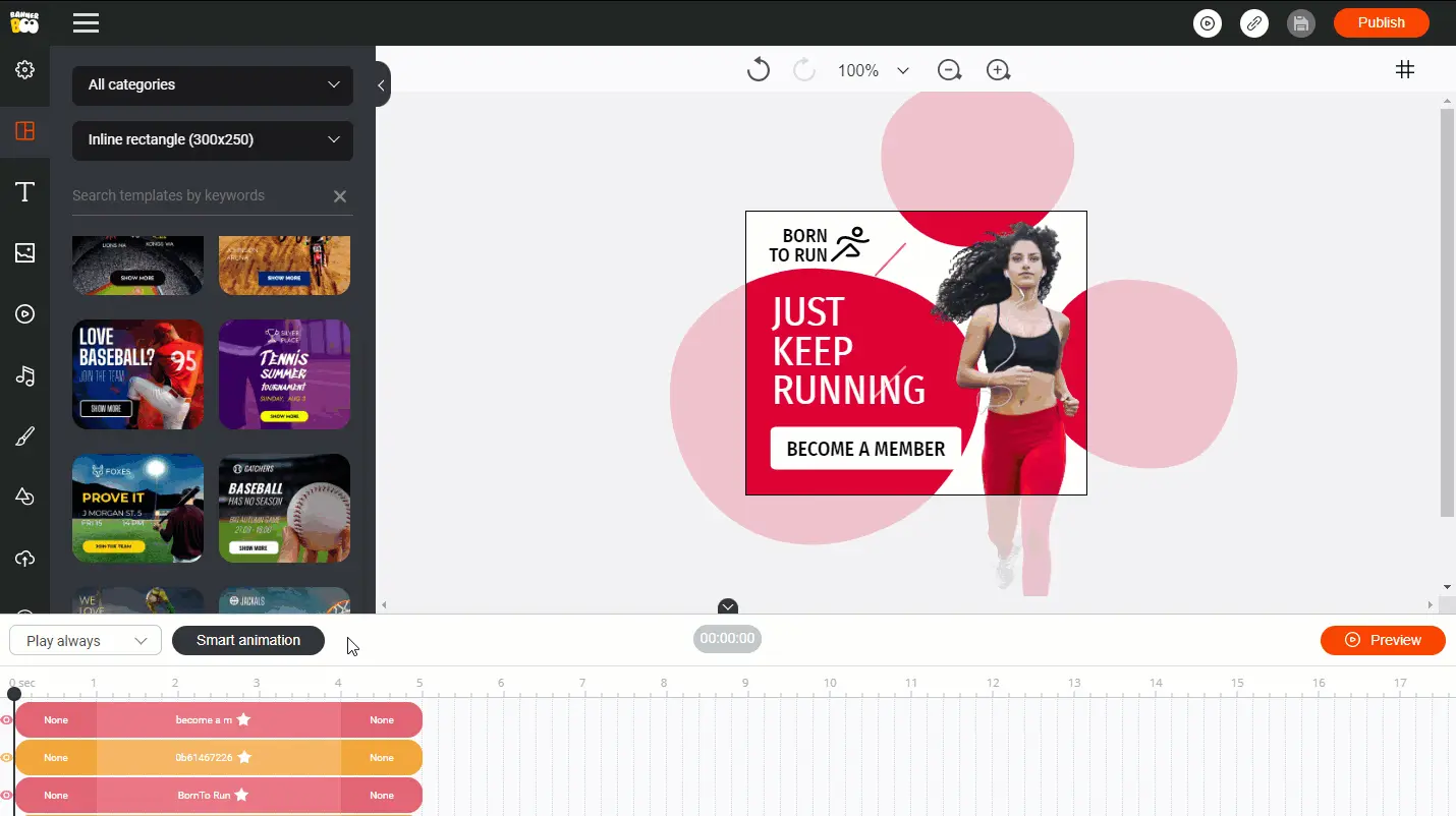 BannerBoo animated banner examples — official product screenshot