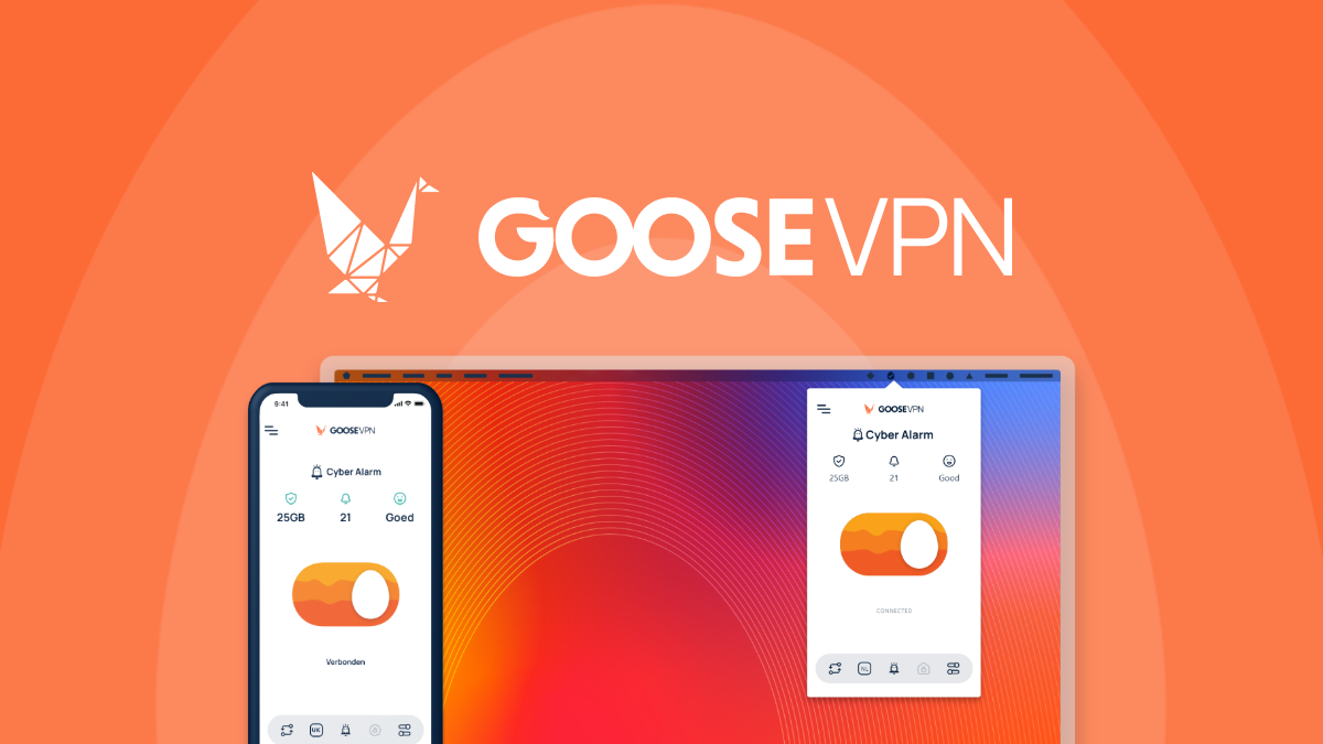 GOOSE VPN app — official product screenshot