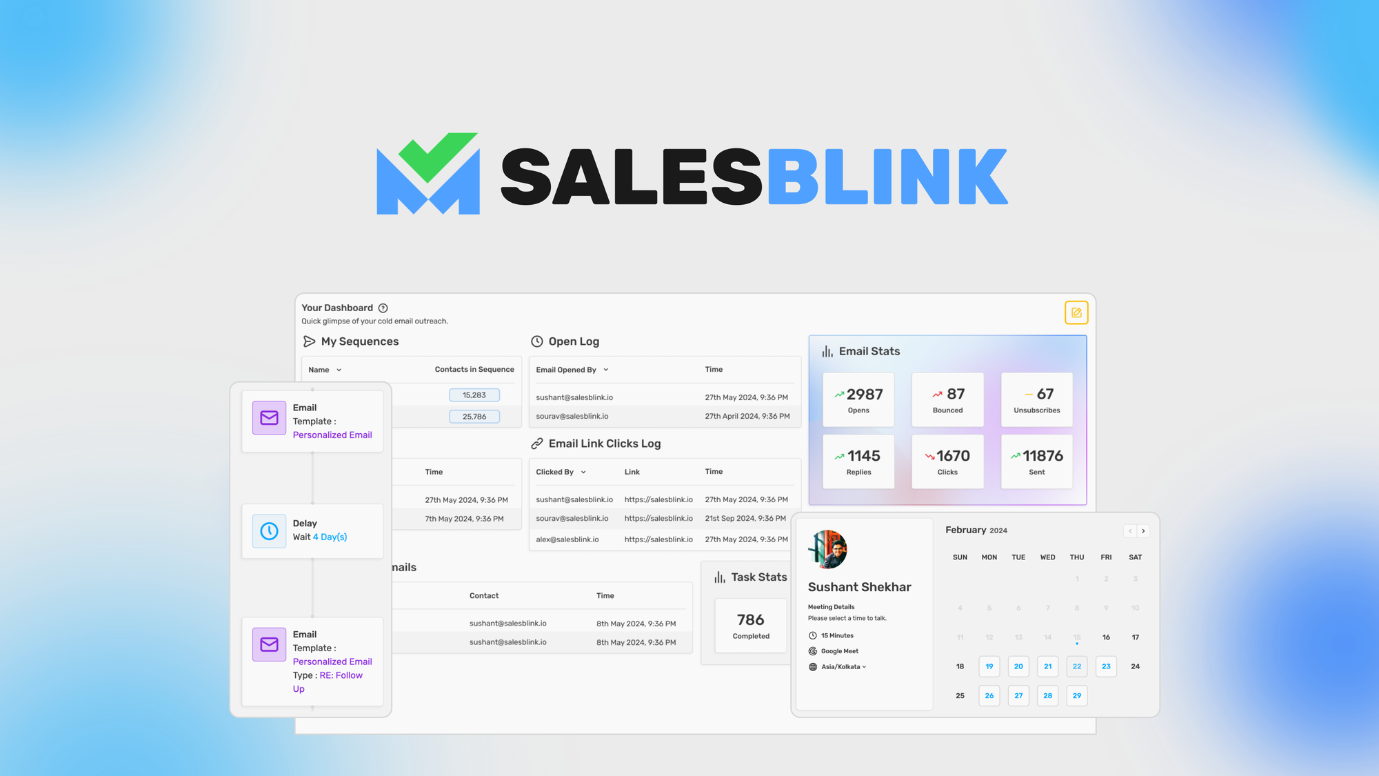 SalesBlink cold email platform