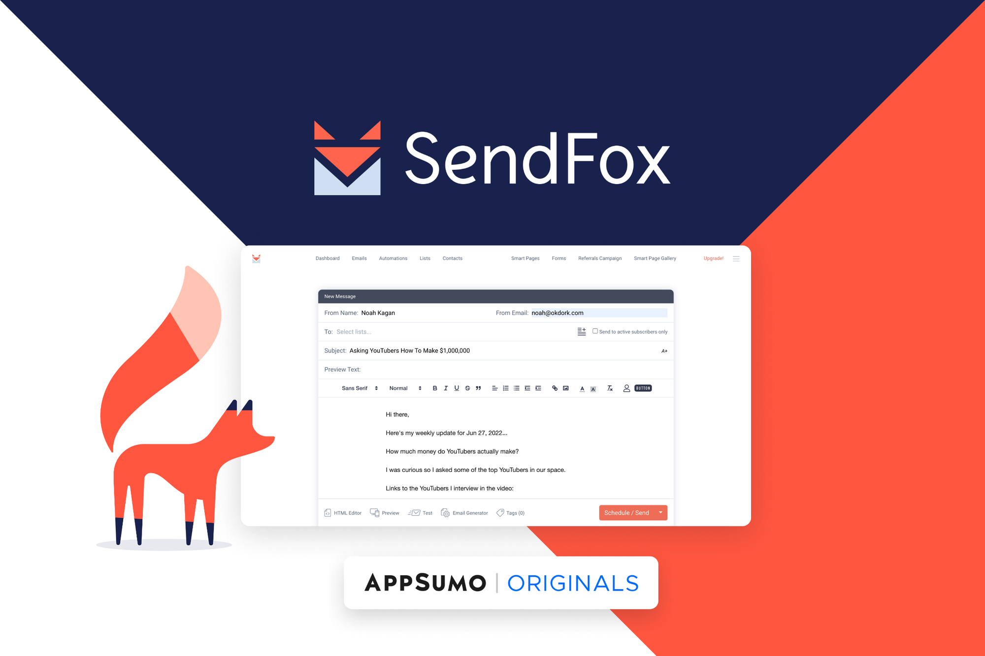 SendFox email marketing
