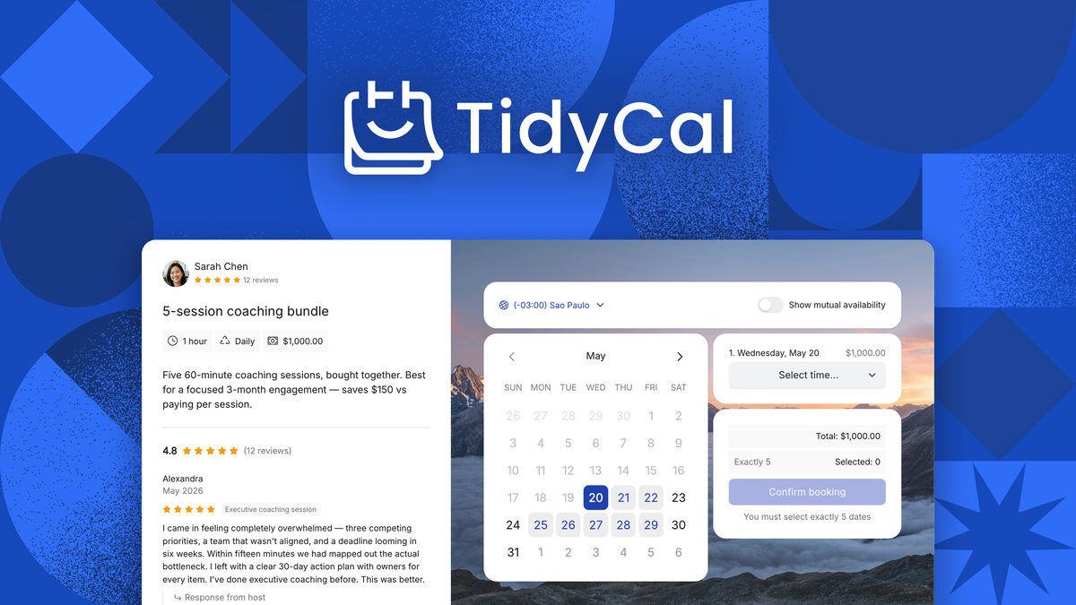 TidyCal booking tool
